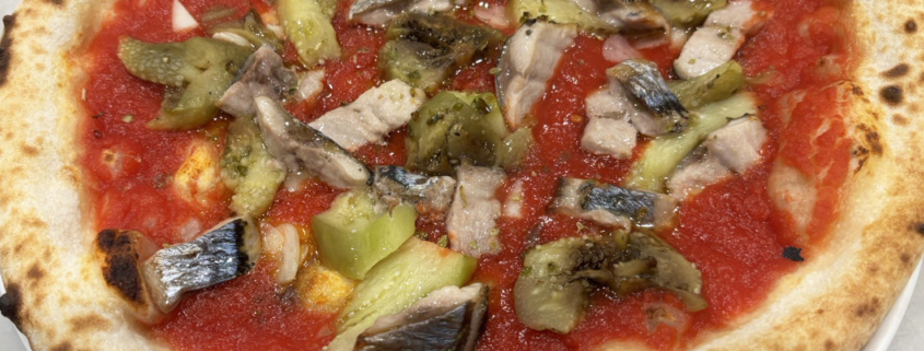 季節のピッツァをご紹介！「秋刀魚と焼き茄子のピッツァマリナーラ」